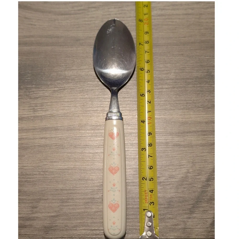 Vintage Corelle Forever Yours Replacement Flatware Oval Soup Spoon 7 5/8
